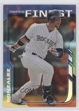 2014 Topps Finest Hot Box Orange Refractor Carlos Gonzalez #30 9az