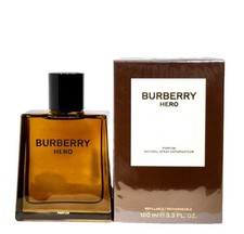 Burberry Hero Parfum Refillable Spray 3.3 OZ./100 ml For Men New Sealed In Box