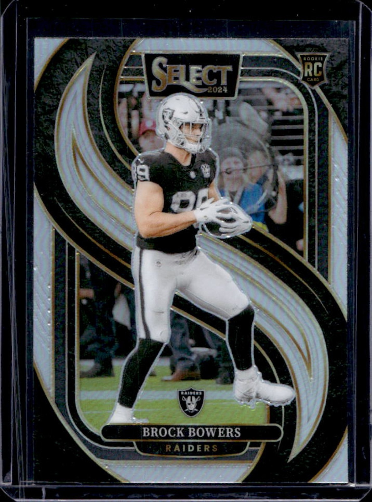 2024 Select Brock Bowers Premier RC Silver Prizm #118 Raiders