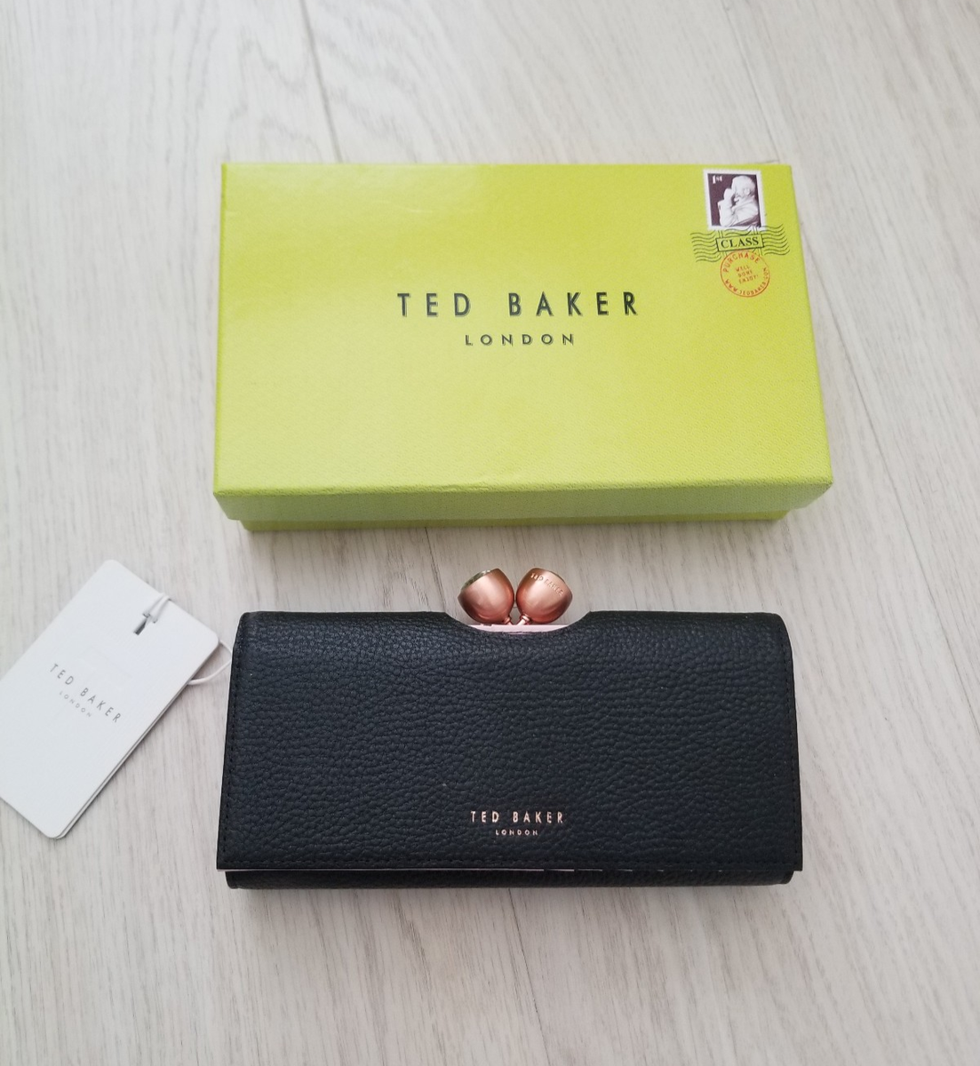 Grey Ted Baker Muscovy Purse Pink Ted Baker Leather Josiey Crystal