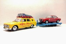 Alfa Romeo Giulia Giardinetta mit Alfa Romeo GTA Gespann in 1:43 Einzelstück