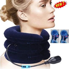 Cervical Neck Traction Device Inflatable & Adjustable Neck Stretcher Neck NEW