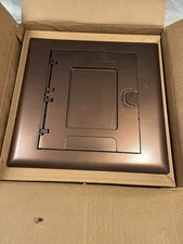 Hubbell Kellems Electrical Wiring Floor Box Bronze 4 Gang 13”x13.25”