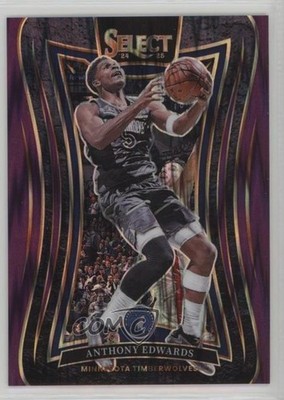 2024 Panini Select Mezzanine Purple Flash Prizm /249 Anthony Edwards #365 1j2e