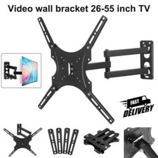 Full Motion TV Wall Mount Bracket Swivel Tilt...