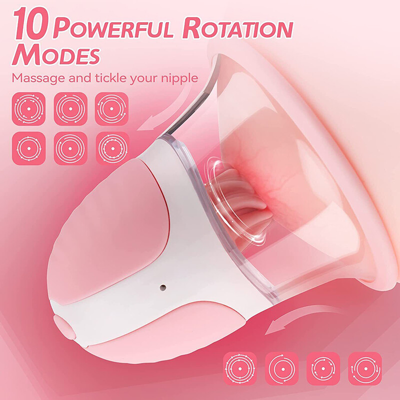Clit Nipple Sucking G-Spot Vibrator Rotating Breast Stimulator Massager Sex  Toy | eBay