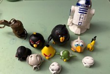 LOT OF 10 Angry Birds Star Wars Telepods Figures Yoda Darth Vader