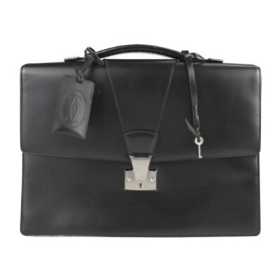 CARTIER Business bag Pasha Briefcase document bag Calf leather