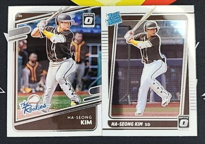 Ha Sung Kim 2021 Donruss Optic Baseball Rated Rookie & The Rookies Lot