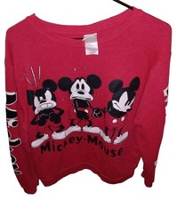 Disney Mickey Mouse Red Sweatshirt Youth XL 15-17