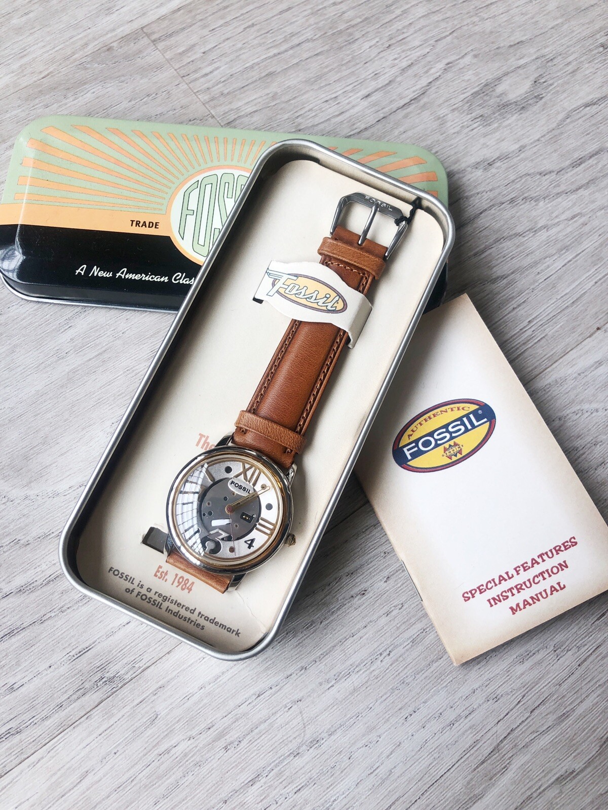 steampunk styled tesla analog watch