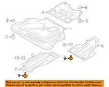 FORD OEM 06-19 C-Max Splash Shields-Air Deflector Screw W702324S442