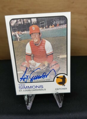 Topps Heritage 2022 - Ted Simmons - Real One Autographs - St. Louis Cardinals