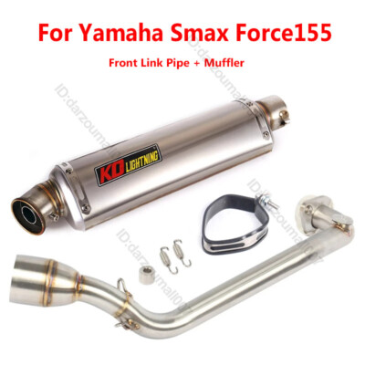 Motorcycle Full Exhaust Front Link Tube Muffler Pipe For Yamaha SMAX155 Force155