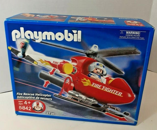 playmobil fire rescue helicopter