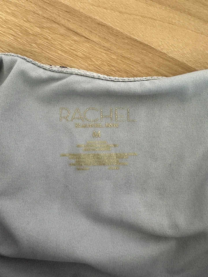 Rachel Roy Womens Grey Snakeskin Hardware Halter One Piece Swimsuit, Medium - Image 4 of 4