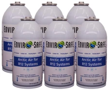 Arctic Air for R12, Auto AC Refrigerant Support, 6 Can Kit