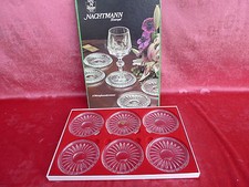 6 schöne Untersetzer (Glasuntersetzer)   Bleikristall   Nachtmann Europa