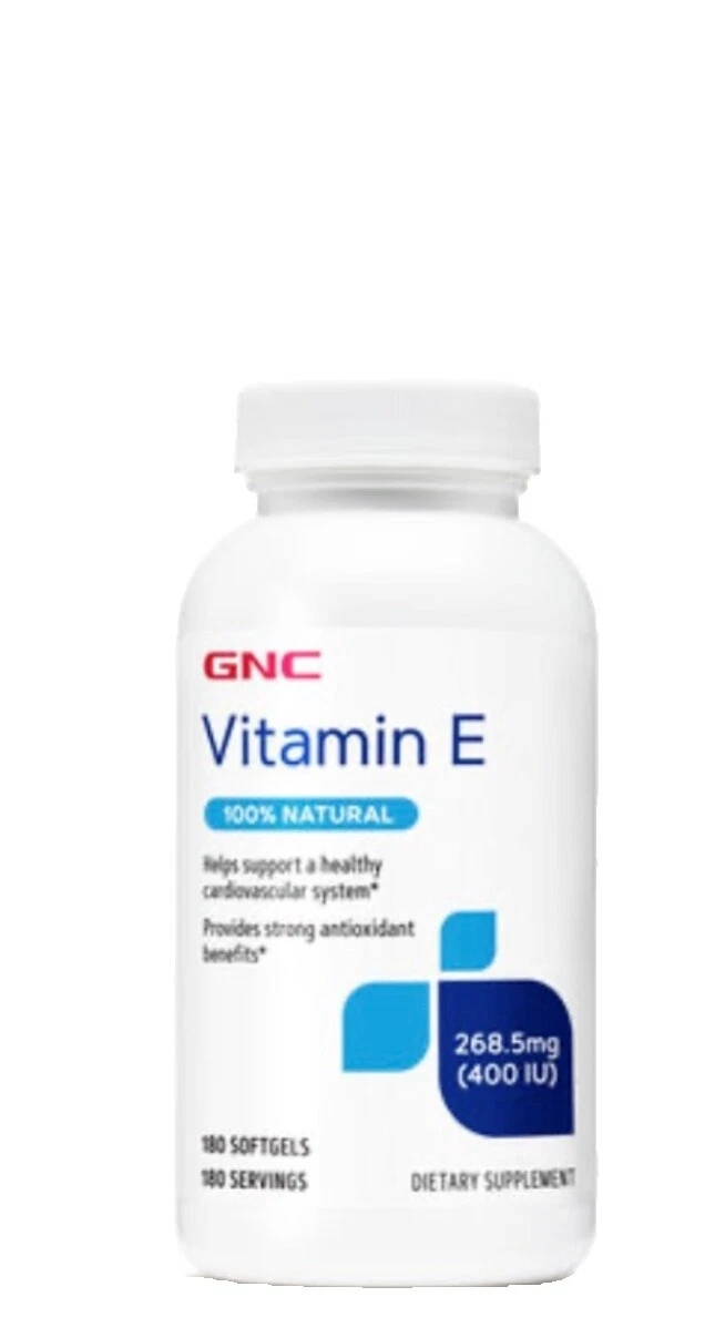 Cápsula de vitamina E GNC vitaminas y minerales