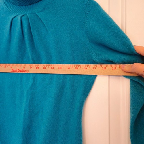 Beth Bowley Cashmere Turtleneck sweater, Med., Turquoise blue, Turtleneck - Picture 7 of 8