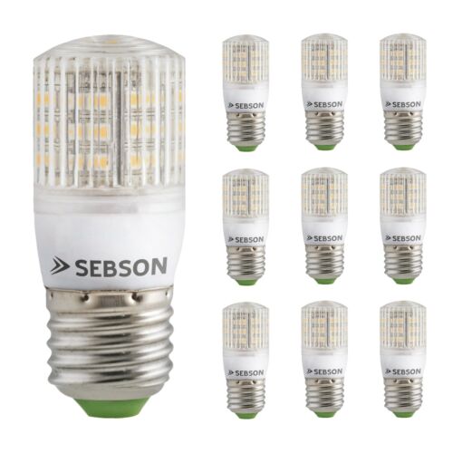 Lámparas LED E27 - 10x Bombilla 3W /25W Blanco Cálido 2900K 240lm 280° 230V SEBSON - Imagen 1 de 5