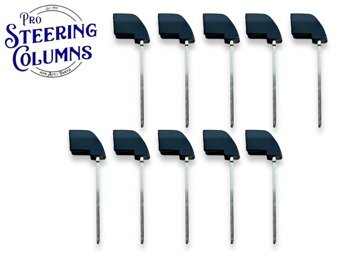 10x Key Insert Key Blade Uncut Replacement For 16-22 Toyota