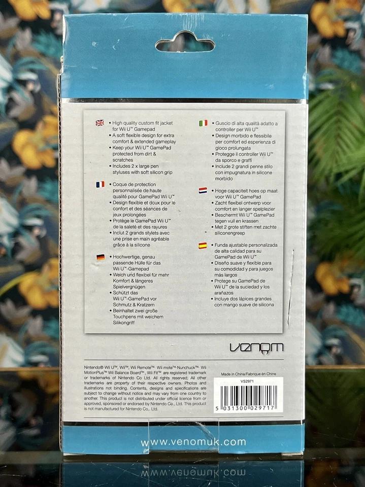 VENOM WII U GAMEPAD PROTECTOR & STYLUS Blue Protect & Play Silicone Jacket - Image 3 of 4
