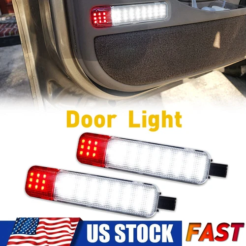 LED Door Courtesy Light Lamp For Chevy Silverado Suburban Tahoe Sierra Red White - Bild 1 von 10