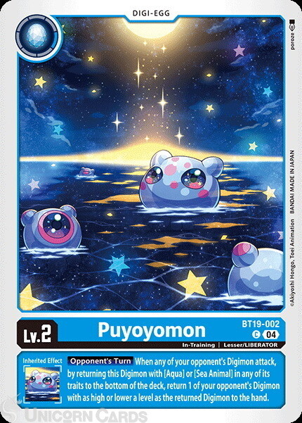 BT19-002 Puyoyomon : Common Digimon Card : BT18-19: Special Booster Ver.2.0