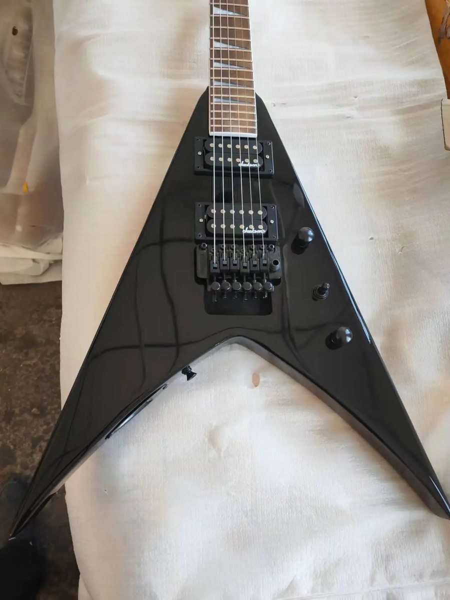 Jackson Flying King V Electric Guitar Glossy Black Factory