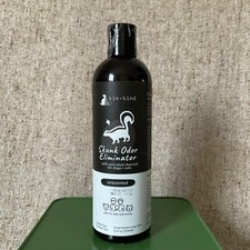 Skunk odor eliminator dog cat shampoo 12 fl oz unscented kin kind