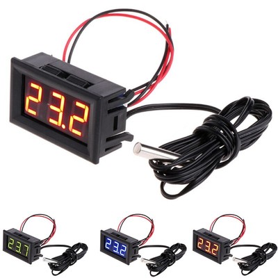 Digitalthermometer Mit Sonde LED Auto Temperatur Anzeige  -50~110 °C DC 5-12V