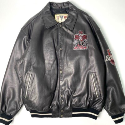 ジャケット・アウター AVIREX USA ALL AMERICAN CLASSIC M Avirex Usa Vintage 70s Leather Varsity Jacket Large