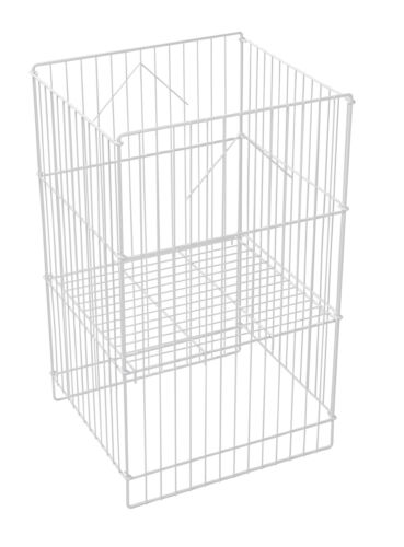 Draht Abfalleimer verstellbares Regal 18" x 18" x 30" H weiß Impuls Verkauf Display - Bild 8 von 18