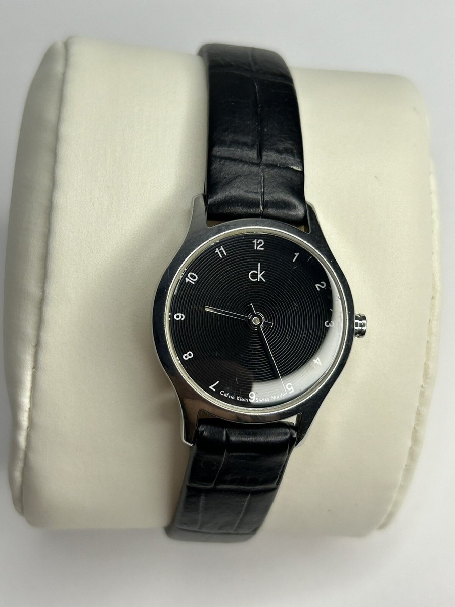 Calvin Klein K26231 Beautiful Numeral Black Dial Ladies CK Watch 