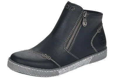 Rieker Damen Stiefelette Schwarz Boots L1260-00