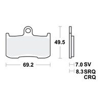 TRW TRQ BremsbeläGe Passend Vorn FüR Kawasaki Z 900 Bj. 2017-2019