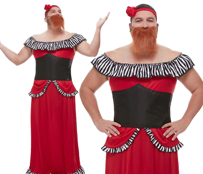 knee length dresses for ladies The Greatest Showman Bearded Lady Women Lettie Lutz Dress Cosplay Costume, Xs main image 0