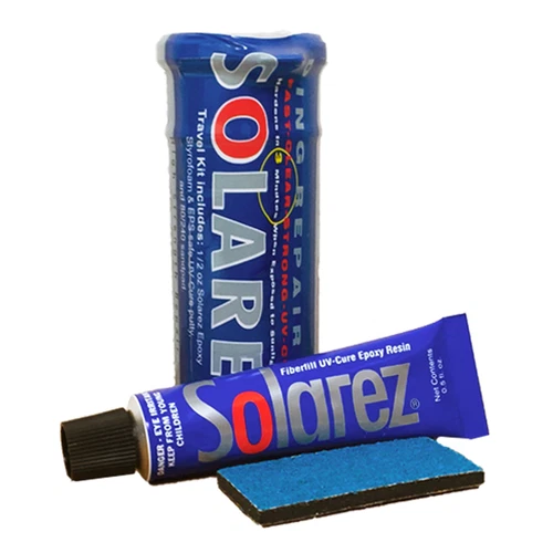 SOLAREZ UV Cure Epoxy Ding Repair Weenie Travel Kit (0.5 oz Tube) 