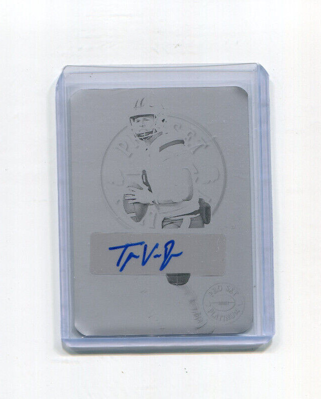 2024 Leaf Pro Set Metal Autographs Black Printing Plate Tyler Van Dyke Auto 1/1