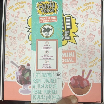 MGA's Miniverse Make It Mini Food/Ice Cream Social Brand - NEW NIB