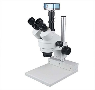 Radical Long WD 50x Zoom Stereo Metal Surface Inspection Microscope w HD Camera