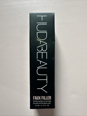 HUDA BEAUTY FAUX FILLER Extra Shine Lip Gloss - Coco -  Chocolate Brown 3.9ml