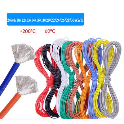 2AWG -30AWG Extra Flexible Silikon Kabel Hohe Temp Elektrokabel Stromkabel Draht