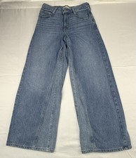 Levi  s 94 Baggy Wide Leg Jeans Womens W25 L31 High Rise Blue Denim Mid Rise