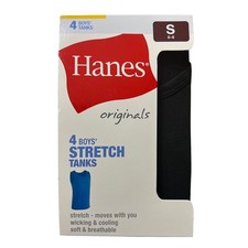 Hanes Originals Boys' Undershirts Tanks, 4-Pack Camo Black Grey Tan Size Small