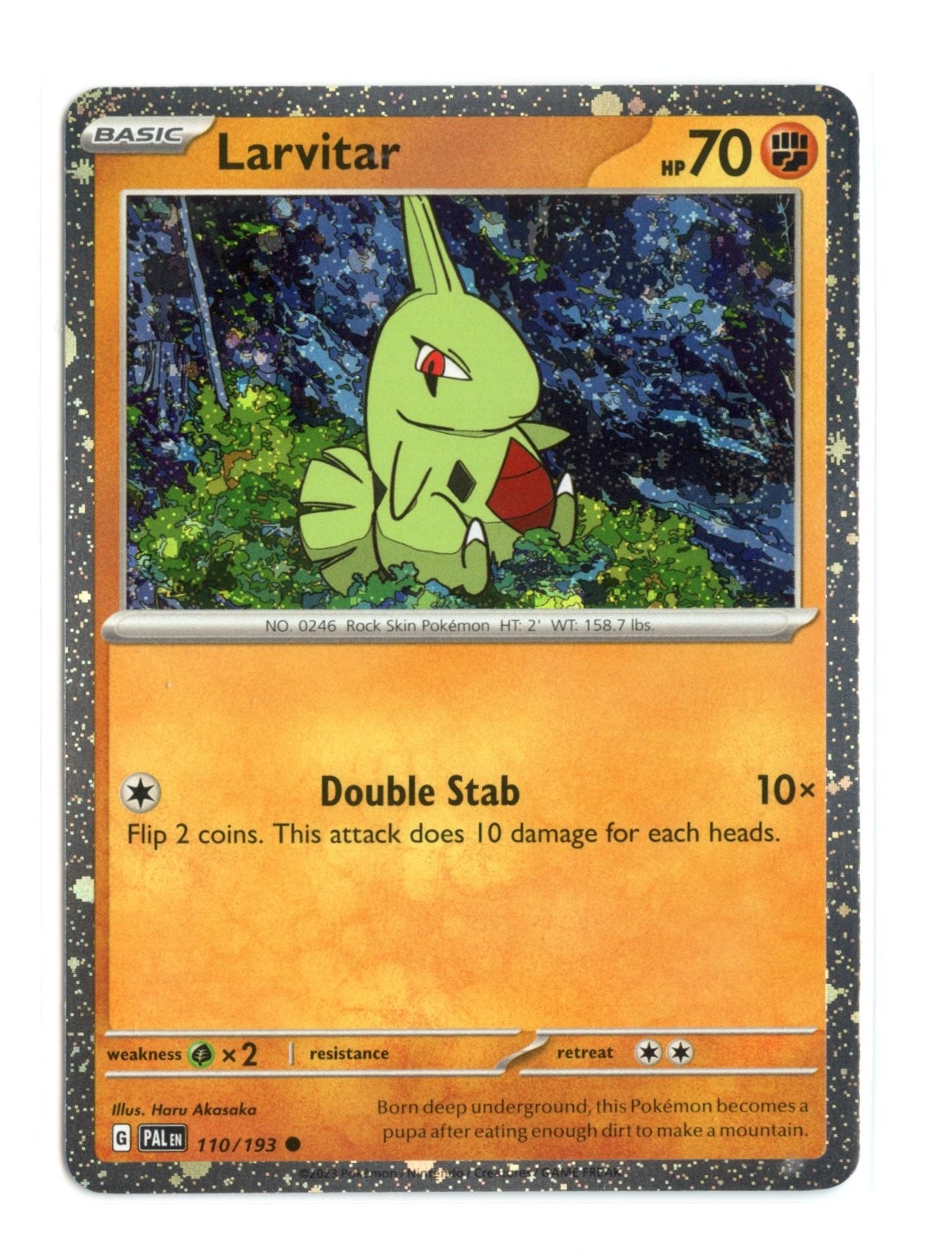 Larvitar (Cosmo Foil) 110/193 Promo Holo Pokemon English NM