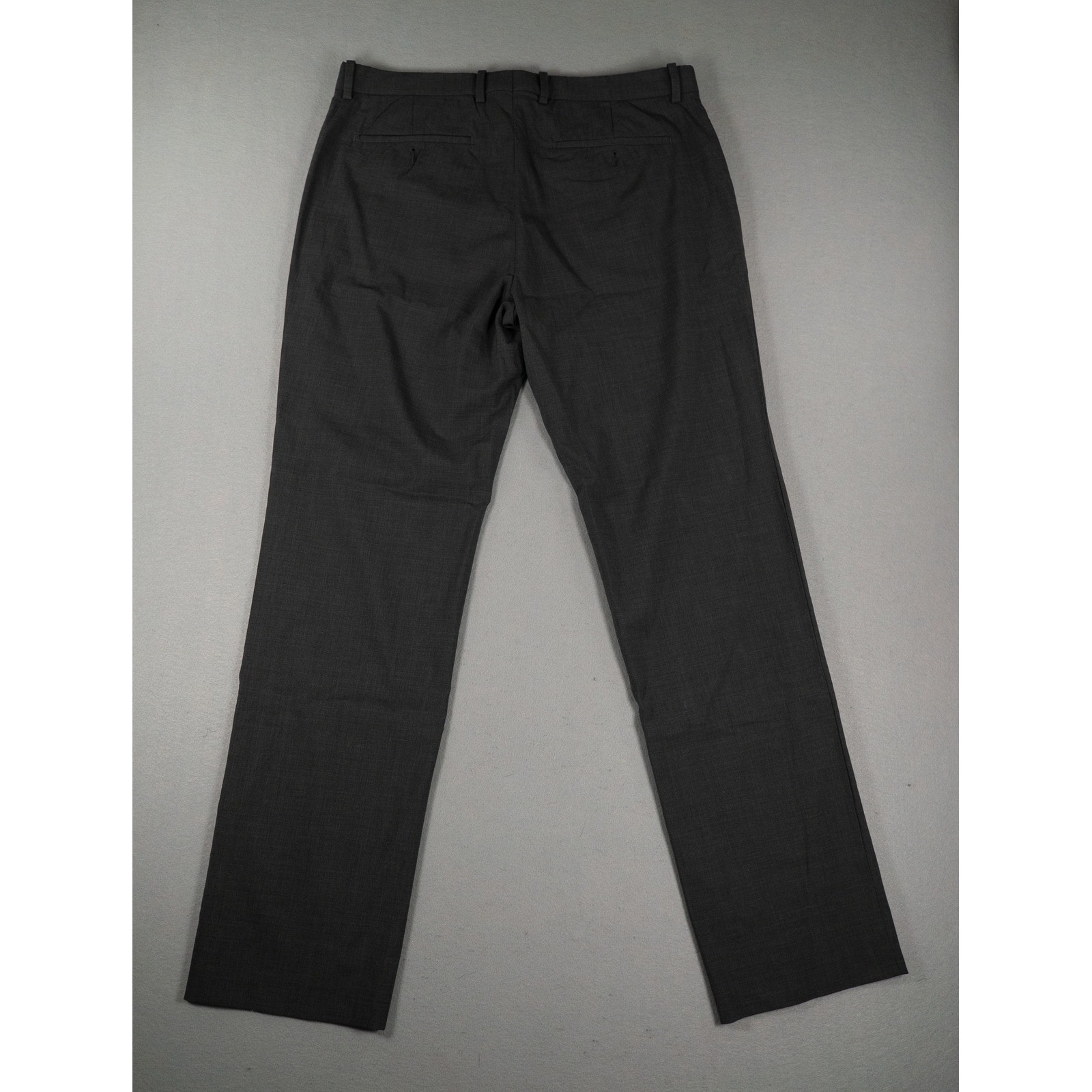 Theory Mens Marlo New Tailor 2 Slim Straight Virgin Wool Pants Charcoal Grey 33 image 5