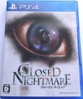 PS 4 PlayStation 4 CLOSED NIGHTMARE Sony Horror Game Japanese Video Game