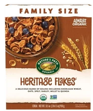 Nature's Path Organic Breakfast Cereal, Heritage Flakes®, 33.5oz Box